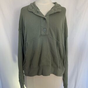 Aerie oversize quarter button up